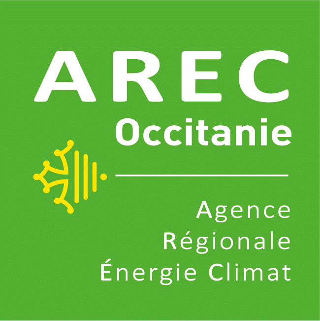 LOGO AREC OCCITANIE format carré et fond vert